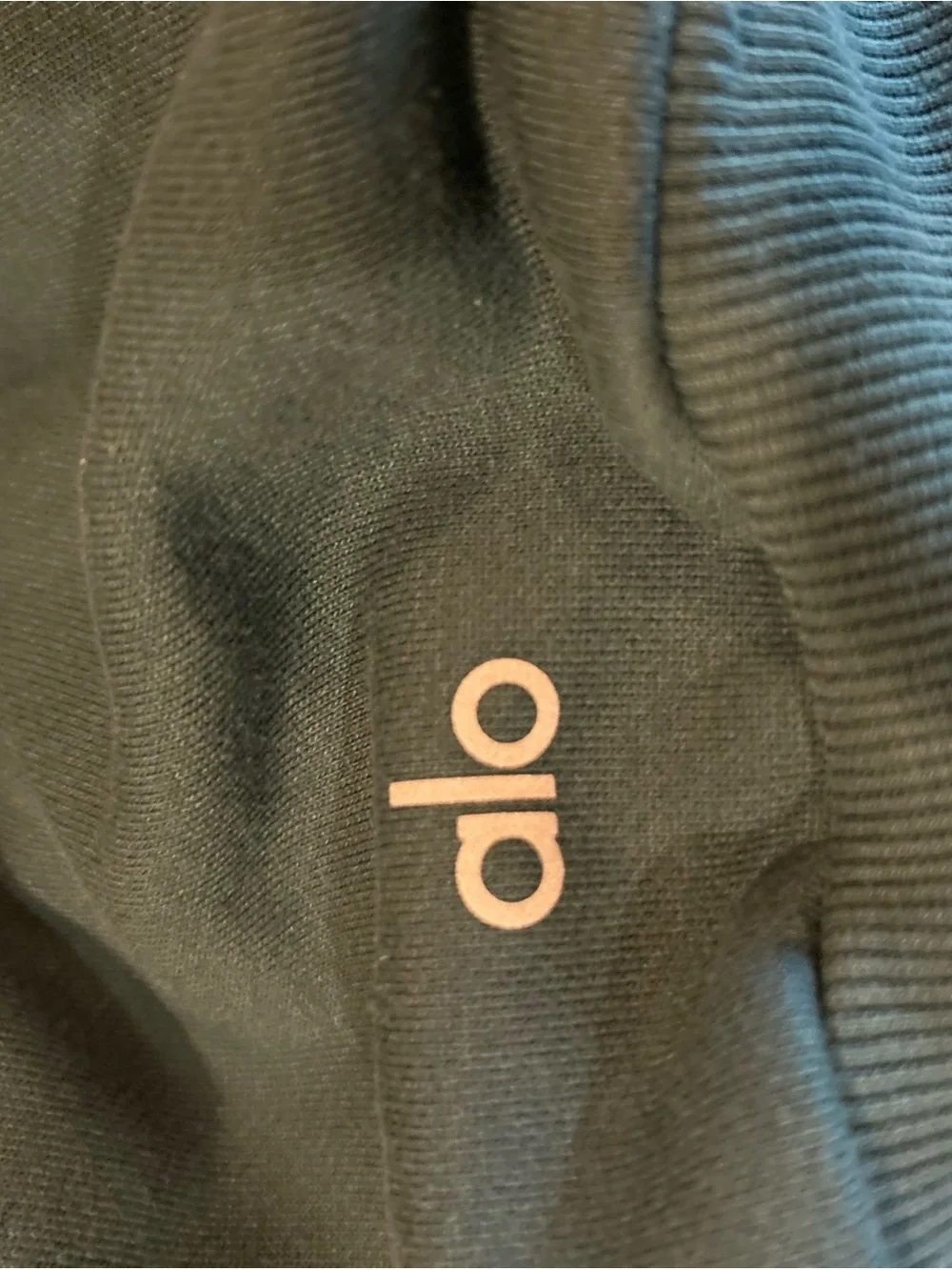ALO Yoga Teal Cropped Hoodie